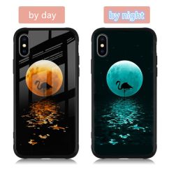 glow-in-the-dark glass silicone case 