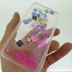 CaseMiMi liquid quicksand silicone soft cute transparent tpu phone 