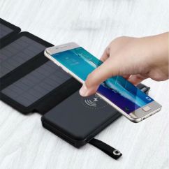 Wireless Solar Power Bank Portable 10000mah Dual USB  with Cool options